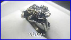 James Avery Retired Sterling Silver Frog Ring