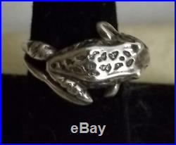 James Avery Retired Sterling Silver Frog Wrap Ring Size 7