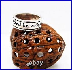 James Avery Retired Sterling Silver God Be With Us Together And Apart Band Ring