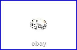 James Avery Retired Sterling Silver God Be With Us Together And Apart Band Ring