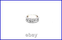 James Avery Retired Sterling Silver God Be With Us Together And Apart Band Ring