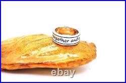 James Avery Retired Sterling Silver God Be With Us Together And Apart Band Ring