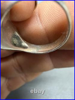 James Avery Retired Sterling Silver Heart Scroll Ring Size 7 3/4