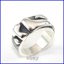 James Avery Retired Sterling Silver Hebrew Band Ring Size 7.5