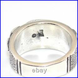 James Avery Retired Sterling Silver Hebrew Band Ring Size 7.5