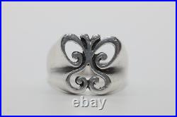 James Avery Retired Sterling Silver Open Spring Butterfly Ring Size 6