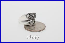 James Avery Retired Sterling Silver Open Spring Butterfly Ring Size 6