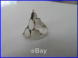 James Avery Retired Sterling Silver Oval Reflections Ring Size 8.5