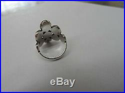 James Avery Retired Sterling Silver Oval Reflections Ring Size 8.5