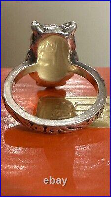 James Avery Retired Sterling Silver Owl Ring Size 7