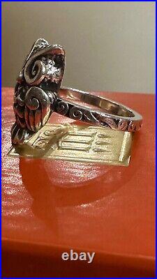 James Avery Retired Sterling Silver Owl Ring Size 7 James Avery Retired Sterling Silver Owl Ring Size 7