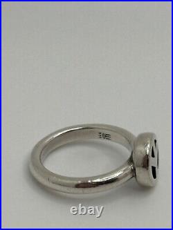 James Avery Retired Sterling Silver Peace Sign Ring Size 4.5
