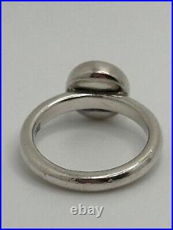 James Avery Retired Sterling Silver Peace Sign Ring Size 4.5