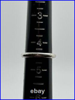 James Avery Retired Sterling Silver Peace Sign Ring Size 4.5