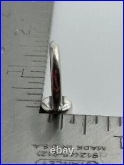 James Avery Retired Sterling Silver Peace Sign Ring Size 4.5