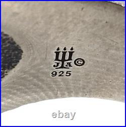 James Avery Retired Sterling Silver Raised Fleuree Cross Ring Sz 13