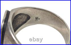 James Avery Retired Sterling Silver Raised Fleuree Cross Ring Sz 13