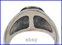 James Avery Retired Sterling Silver Raised Fleuree Cross Ring Sz 13