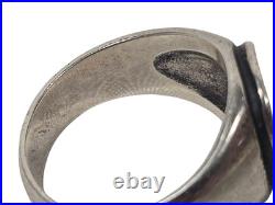 James Avery Retired Sterling Silver Raised Fleuree Cross Ring Sz 13