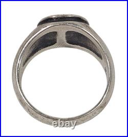 James Avery Retired Sterling Silver Raised Fleuree Cross Ring Sz 13