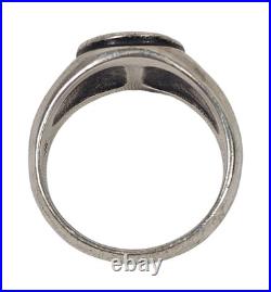 James Avery Retired Sterling Silver Raised Fleuree Cross Ring Sz 13