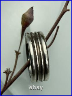 James Avery Retired Sterling Silver Ribbed Wide Band 8.2mm Ring 10.25sz FreeShip James Avery Retired Sterling Silver Ribbed Wide Band 8.2mm Ring 10.25sz FreeShip