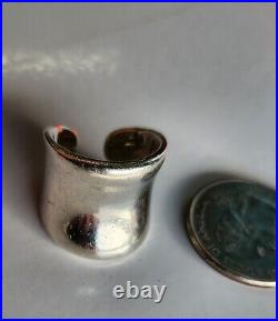 James Avery Retired Sterling Silver Saddle Cuff Ring Sz 6