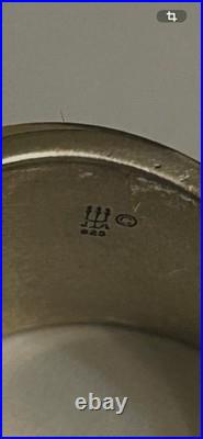 James Avery Retired Sterling Silver Spring Blossom Flower Wide Ring Size 6 1/2