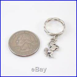 James Avery Retired Sterling Silver Unicorn Dangle Charm Ring Size 4 SFI