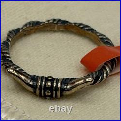 James Avery Retired Sterling Silver Western Longhorn Ring Size 7.5 NIB