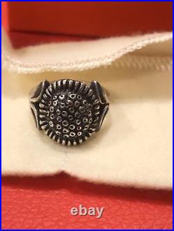 James Avery Retired Sunflower Ring Size 8.5 With Box