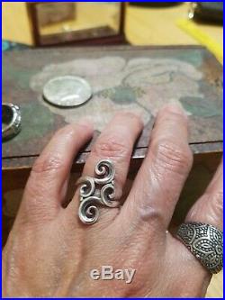 James Avery Retired Swirled Ring NO RESERVE