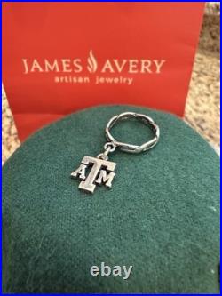 James Avery Retired Texas A&M University Dangle Ring Sterling Silver, Size 6