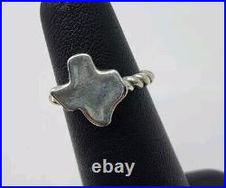 James Avery Retired Texas Sterling Silver 925 Twisted Band Ring SZ 5