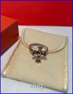 James Avery Retired The God's Light Cross Ring size 8 EUC 14K Sterling Silver