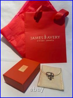 James Avery Retired The God's Light Cross Ring size 8 EUC 14K Sterling Silver