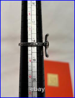 James Avery Retired The God's Light Cross Ring size 8 EUC 14K Sterling Silver