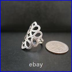 James Avery Retired Tracery Open Scroll Ring 925 Sterling Silver Size 7.5