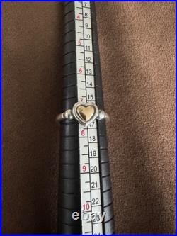 James Avery Retired True Heart Ring Size 7.5