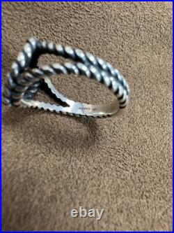 James Avery Retired Twisted Rope Heart Ring Size 7.5