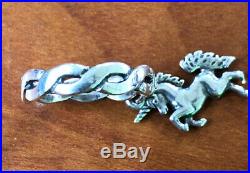 James Avery Retired Unicorn Dangle Charm Ring Twisted Wire 925 Sterling