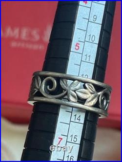 James Avery Retired Vine Flower Eing