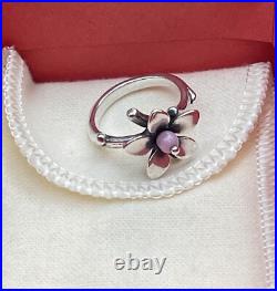 James Avery Retired Vintage Spring Blossom Ring With Pink Bead /Size-6 James Avery Retired Vintage Spring Blossom Ring With Pink Bead /Size-6