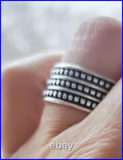 James Avery Retired WIDE Ring Sterling Silver