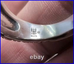 James Avery Retired Wide Beaded Floral Ring Size 9.5 Rare