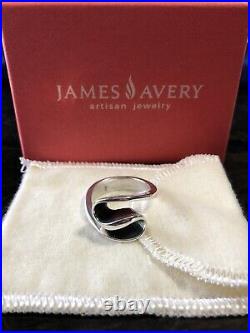 James Avery Ribbon Abstract Ring Retired