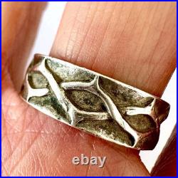 James Avery Ring Crown of Thorns Band Sz 8.5 Retired Sterling Silver 925 Jesus