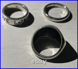 James Avery Ring Lot of 3 Sterling Silver 925 Plain Band True Love Waits