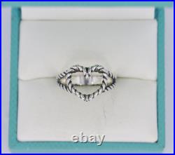 James Avery Rope Heart Ring, Size 7, Sterling Silver RETIRED