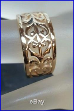 James Avery SOLID 14k OPEN ADORNED RING NO RESERVE! Perfect for Valentines Day